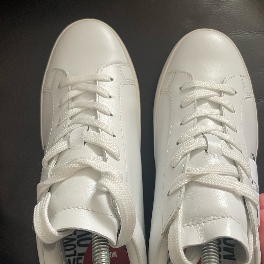 Love moschino white leather trainers uk5 - Picture 6 of 8